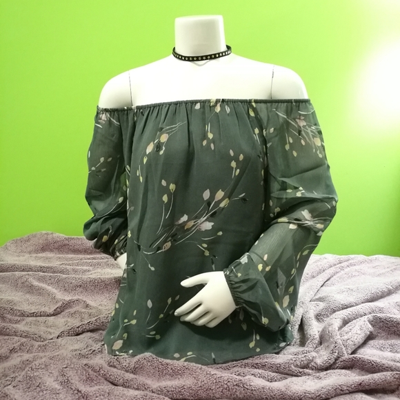 NWT xxs WHBM Off Shoulder Blouse - Picture 4 of 9